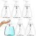 Szsrcywd 6 Pack 300ml/10oz Foaming Soap Dispensers Clear Plastic Soap Dispenser Pump Bottles,Perfect for Soap on Kitchen and Bathroom Countertops - Refillable and Eco-Friendly