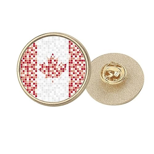 Broche drapeau Canada en métal doré cadeau souvenir idéal M