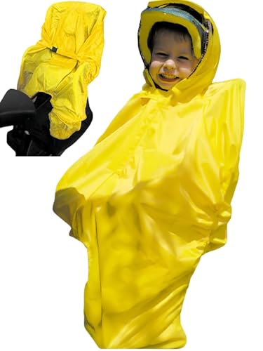 HOCK® 2-in-1 Regenschutz Fahrradsitz Kinder -...