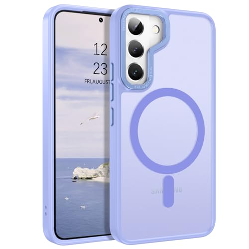 Image of BENTOBEN for Samsung Galaxy S22 Case, Galaxy S22 Magnetic Case [Compatible with MagSafe] Translucent Matte Slim Shockproof Women Men Protective Case Cover for Samsung Galaxy S22 6.1 inch, Lavender