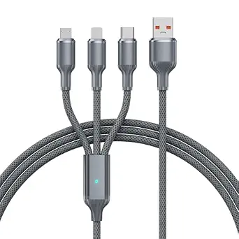 Punnkk 3 in 1 USB Fast Charging Cable 1.25M - Image 2