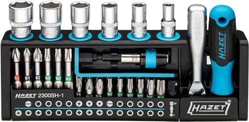 TONE HHB210 Steckschlüssel-Set – 1/4-Zoll-Antrieb, 10-teilig, Mit Halter Für Sechskant & Kreuzschlitz