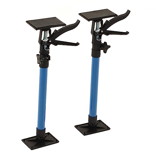 Fockety Adjustable Support Pole, 2Pcs 50‑115cm/20‑45inch Telescopic Quick Support Rod, 360° Rotate, Third Hand Tool 3rd Hand Support System for Cabinet Jacks Cargo Bars Drywall Support
