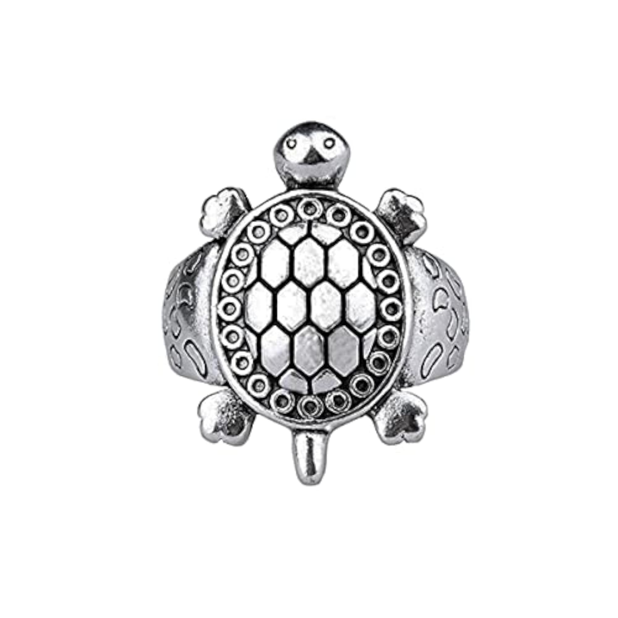 Tortoise Silver Ring, Unisex Vastu Ring