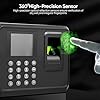Clocking in Machines for Small Business, Fingerprint Password Attendance Machine, Checking-in Recorder Time Clock with 2.4 TFT LCD Screen Fingerprint Password, for Office Business with 8G U-Disk #4