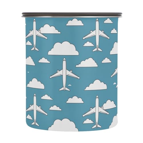 Envase de Café de Acero Inoxidable DOMIKING 900ml Azul