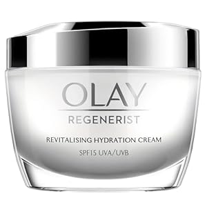 Ola.y Regenerist Revilatising Hydration Cream with SPF 15 | Hydrated, Plump, Bouncy Skin | With Hyaluronic Acid, Niacinamide and Peptides | Normal, Oily, Dry, Combination Skin | 50g