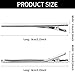 Haodeba 20 Pcs Premium Sturdy Stainless Steel Alligator Hair Clips Hair Pins Silver 8cm/3 Inch