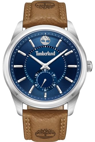 Timberland Northbridge Reloj para Hombre Analógico de Cuarzo con Brazalete de Piel de Vaca TDWGA0029702