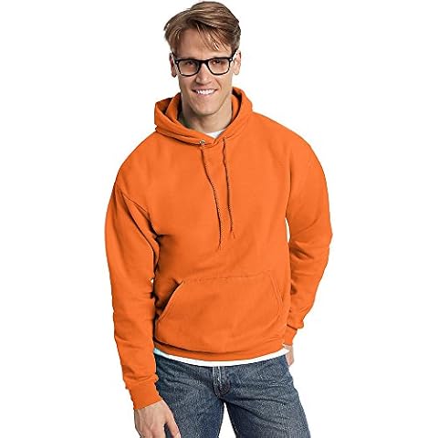 Hanes Men's Safety Orange Hoodie, XXXXX-Large Cover