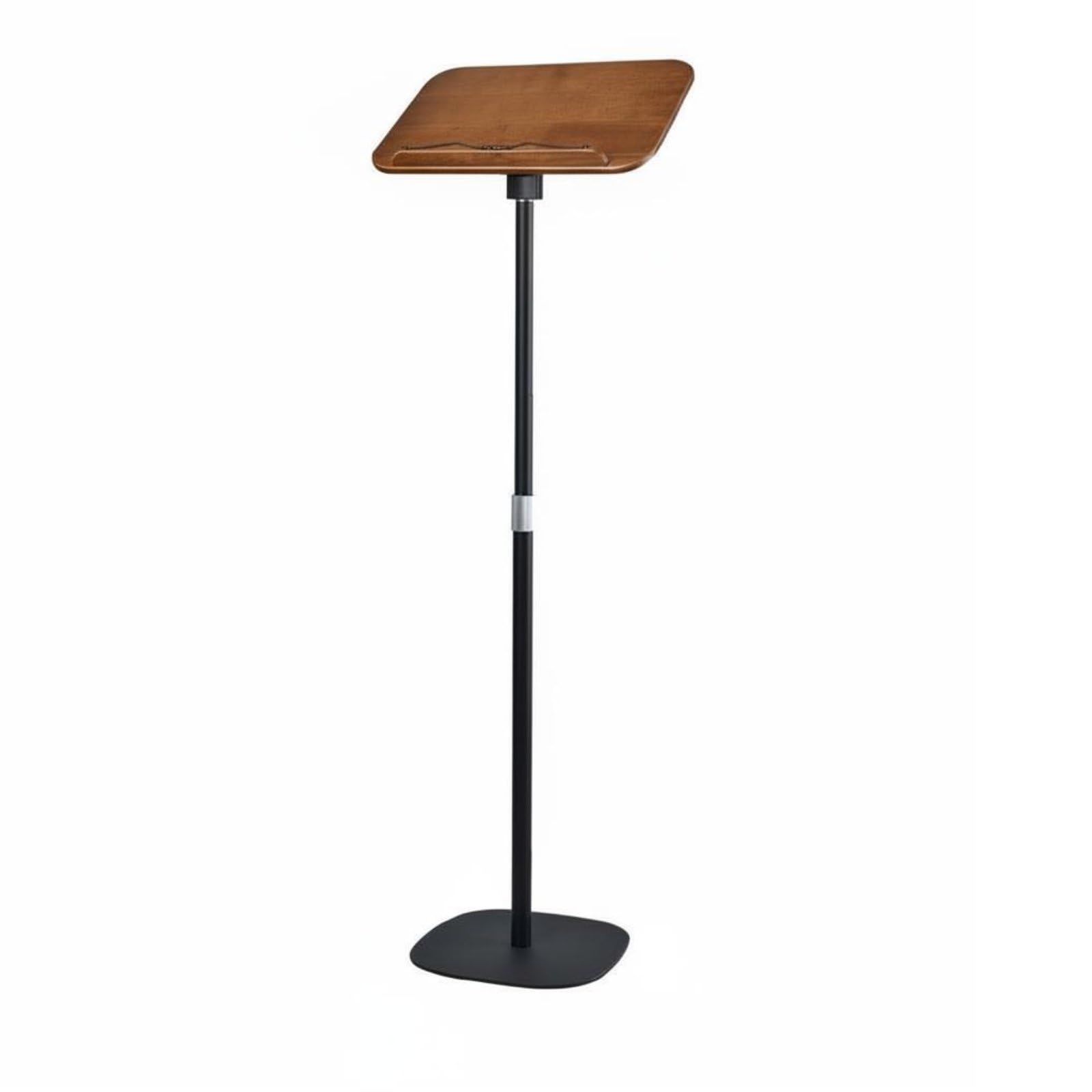 Colcolo Atril de Lectura Ajustable Soporte Atril Estante Inclinación Graduable y Estable Acero al Carbono y Madera, Soporte De Suelo Estándar, Ajustable De 50 Cm A 90 Cm