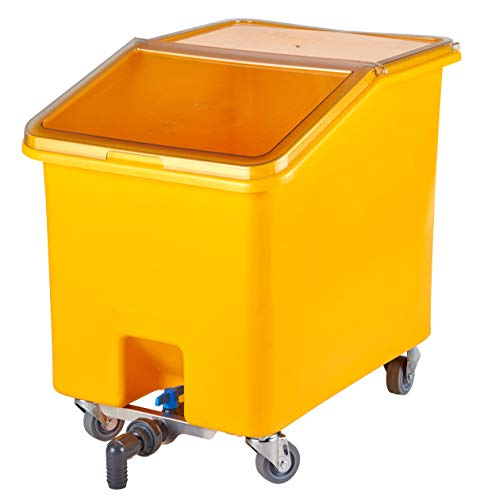 Image of Cambro IBSD37229 Ingredient Bin 37 Gallons Slant Top Yellow Case of 1
