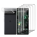 zicurz 3+3 pezzi pellicola protettiva per google pixel 6 pro 5g pellicola, [3 pezzi pellicola vetro temperato e 3 pezzi fotocamera vetro temperato] durezza 9h, senza bolle