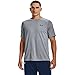 Under Armour Men's Tech 2.0 Short Sleeve, Steel Light Heather (036)/Black, Medium