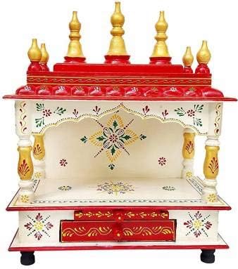 Kamdhenu art and craft Wooden Temple/Home Temple/Pooja Mandir/Pooja Mandap/Temple (10)