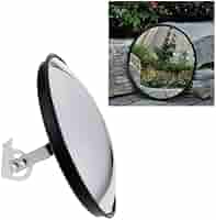 Specchietto Panoramico 30 Cm Con Angolo 220° - Nero, Per Esterni E Interni, Regolabile - Foto 5