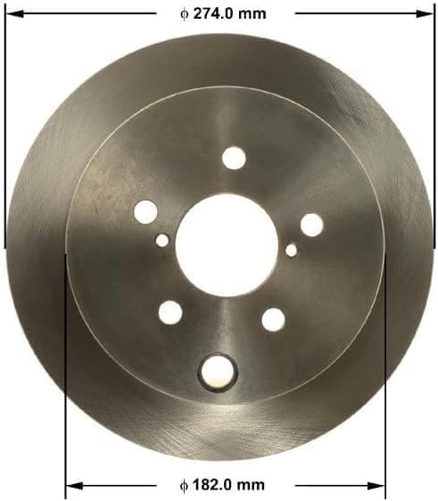 Image of Bendix Priority1 Rear Brake Kit- Replacement Disc Brakes Rotors and Ceramic Brake Pads for 2018-2023 Subaru Crosstrek, 2016-2018 Forester, 2012-2023 Impreza, 2013-2015 XV Crosstrek - 10.79 inch (274mm)