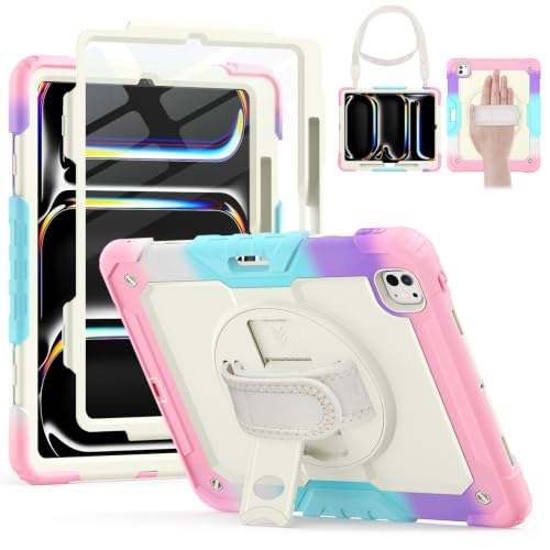HXCASEAC Case for iPad Pro 13 Inch M5 M4 2025/2024, Heavy Duty Shockproof