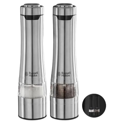 Russell Hobbs Stainless Steel Salt & Pepper Mill Set Cover