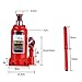 YYQTGG 6T Heavy Duty Hydraulic Bottle Jack, Automotive Vehicle Lifter Car, Car Lift for Automotive Construction Industrial with Thickened Steel Plate Skid Top Enlarged Base