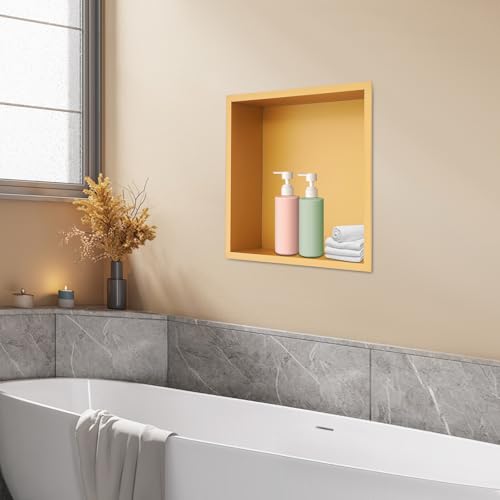 Niche de rangement carrée multicolore 33 x 33 cm pour douche maçonnée