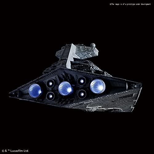 Bandai Spirits Hobby Star Wars 1/5000 Star Destroyer (Lighting Model) Limited Ver. Star Wars, Grey, Model:- #TOP3