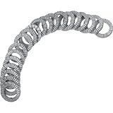 FUNOMOCYA 20Pcs Wedge Locking Washer Heavy Duty Manganese Steel Loose Washers for Secure Fastening Industrial and Home Applications Silver Finish