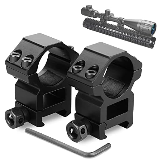 Modkin Scope Rings, Rifle Scope Mount High Profile Scope Mounts for Picatinny Rail (1 inch, Set of 2)