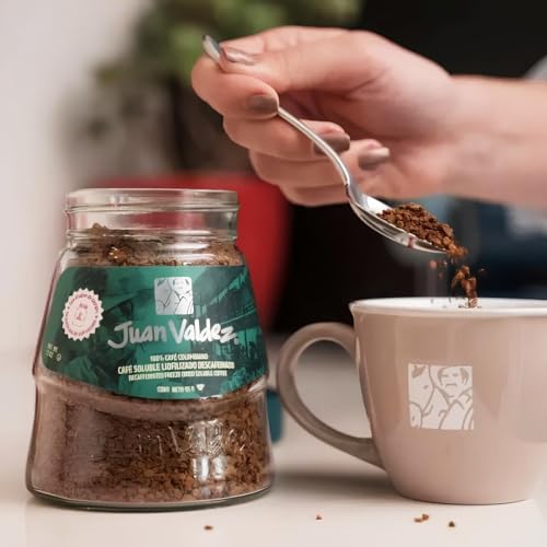 Café liofilizado descafeinado Juan Valdez pack 3 botes de 95g soluble 2