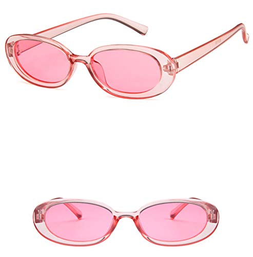 Image of Shiratori Women's Retro Oval Holiday Sunglasses Non-polarized UV400