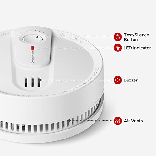 X-Sense Smoke Detector, 10-Year Battery Smoke Fire Alarm With Photoelectric Sensor thumb #5