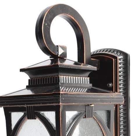 Lampe murale extérieure E27 étanche avec large diffusion lumineuse pour grand balcon - 6