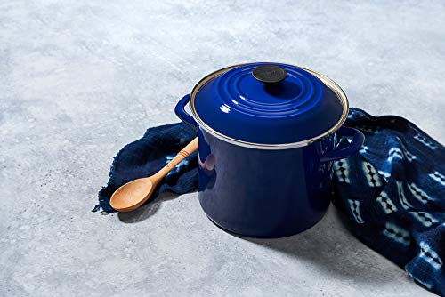 Le Creuset Enamel On Steel Stockpot, 8 Qt., Indigo #TOP1
