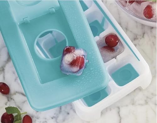 Bandeja para Cubos de Hielo Flexible Silicona Azul miniatura 3
