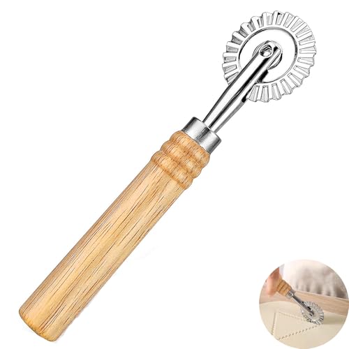 Ravioli Cutters, Pasta Cutter, Pastry Cutter Wheel, Lattice Pastry Cutter, Pasta Cutter Wheel for Kitchen DIY Dumpling Noodle Cookie Pasta Accessories(Silver)