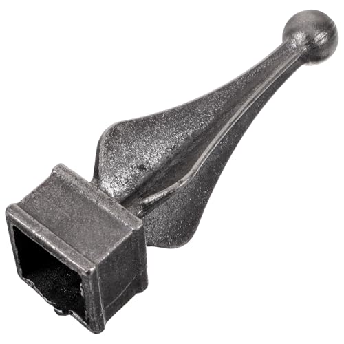 NUOBESTY Pinnacolo Decorativo per Recinzione da Giardino, Accessorio in Metallo per Pali, Puntale a Testa per Recinzioni da Cortile, Resistente e Facile da Installare, per Decorazioni