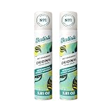 Batiste Trockenshampoo, Originalduft, erfrischt das Haar und nimmt Öl zwischen den Wäschen auf, wasserloses Shampoo für zusätzliche Körperstruktur, 180 ml, Weiß