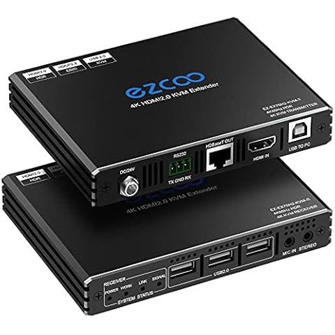 ROFAVEZCO 4K HDMI KVM Extender with USB Hub Cover