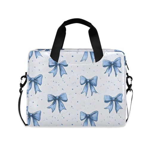 Funda maletín para portátil con estampado lazo azul 13-15.6 pulg