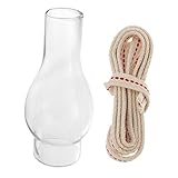 Remplacement de l'abat-jour en verre à pétrole : l'abat-jour en verre artisanal créera un éclairage diffus décoratif, une naturelle et chaleureuse pièce, abat-jour en verre pour cheminée