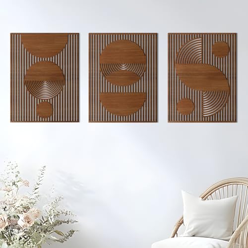 Abstract Geometric Wood Wall Art