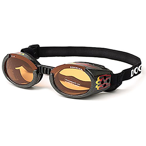 Doggles ILS 2 Racing Flames Rahmen mit orangefarbener Linse, groß, 0,11 kg