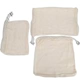 Mit 3 verschiedenen Größen von Netzbeuteln, maschinenwaschbar, geeignet für den täglichen Gebrauch zu Hause.