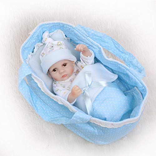 Pinky Reborn Waterproof Bathable 10 Inch 26cm Miniature Reborn Baby Doll Girl Boy Twins Silicone Vinyl Full Body Realistic And Lifelike Cradle Is Included Boy Buy Online In Cambodia At Cambodia Desertcart Com Productid