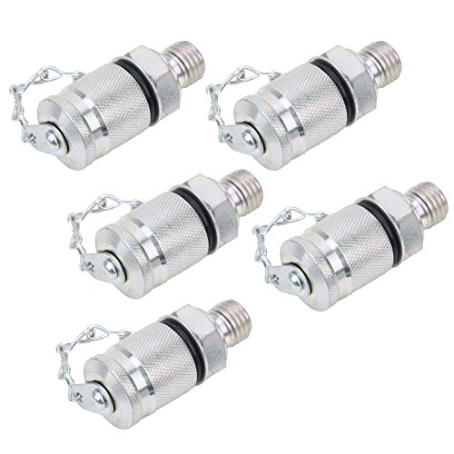 Image of 5Pcs Hydraulic Pressure Testing Adapter, Thread Test Coupling Connectors Pressure Measuring, Test Point Testing Coupling Adapter for Hydraulic System (M12*1.5)