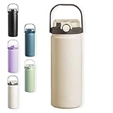 Isolation toute la journée : garde au chaud et au froid pendant 12 heures. Nous pouvons profiter de la chaleur à tout moment et en tout lieu. Cette flasque est étanche grâce à son fermoir à pression. Le fond antidérapant rend la bouteille stable sur la table.