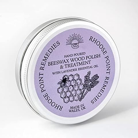 Rhoose Point Remedies Beeswax Wood Polish with Lavender Cover
