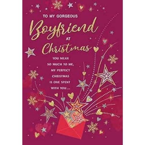 Regal Publishing Piccadilly Greetings - Tarjeta de Navidad clásica, sobre para novio, 9 x 6 pulgadas