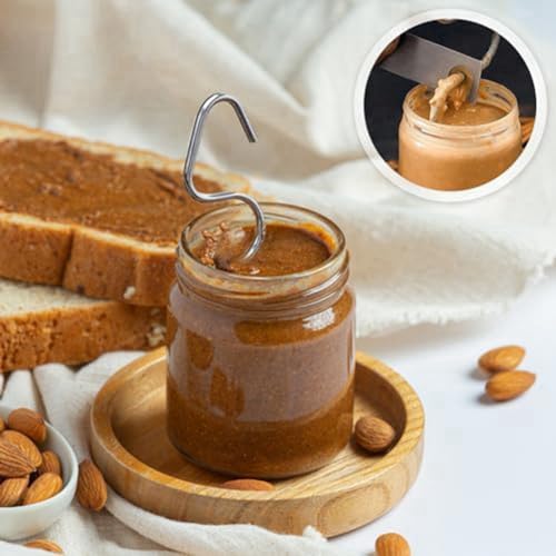 Pyatofy Agitador de Mantequilla de Maní de 4 Piezas, Mezclador de Mantequilla de Maní y Nueces de Acero Inoxidable, Herramienta Mezcladora para Mezclar Mermelada y Mantequilla de Maní
