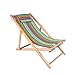 YAHAO Sedia A Sdraio Sedia A Sdraio Pieghevole Chaise Longue in Legno Massello Sedia in Tela Sedia per Pausa Pranzo Sedia Pigra Portatile per Esterni Lettino,G
